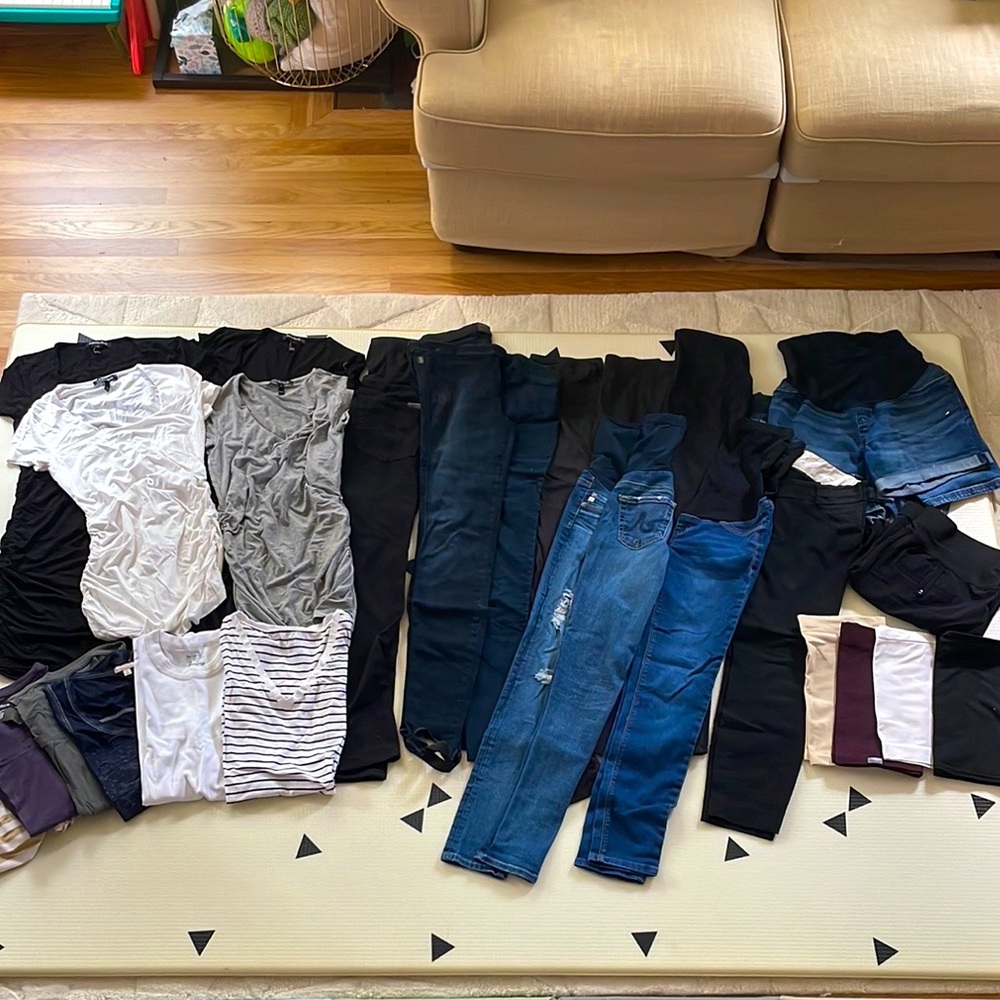 Listing 4 Shanthi - 26pc Maternity Lot -COH, AG, Mankind, GAP, Isabella & Oliver